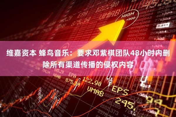 维嘉资本 蜂鸟音乐：要求邓紫棋团队48小时内删除所有渠道传播的侵权内容